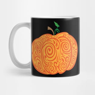 Doodle Pumpkin, colored Mug